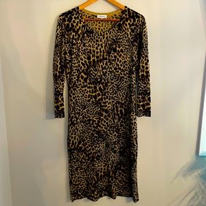 Women’s Calvin Klein Animal Print Sweater Dress, size L